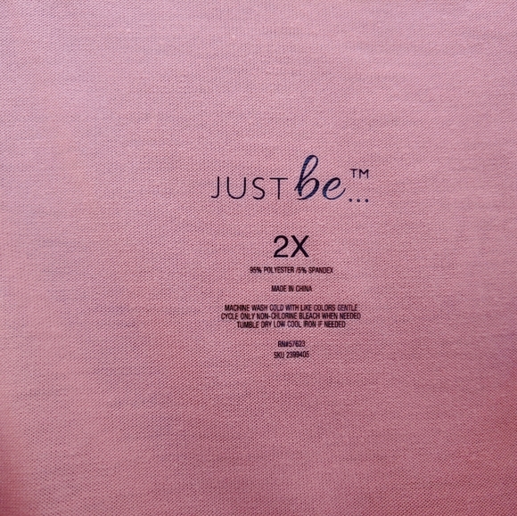 🔥HOT Style! 🔥Just Be Rose Pink Crisscross Sleeveless Top 2XL - Picture 4 of 4